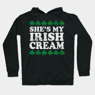 She's My Irish Cream St Patrick's Day Matching Couples Hoodie